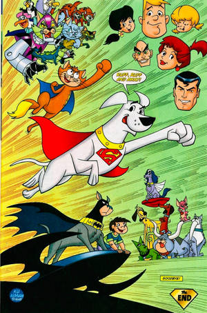 Dc League Of Super Pets Comic Art Wallpaper