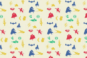 Dc League Of Super Pets Minimalist Pattern Wallpaper