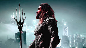 Dc Superhero Aquaman Actor Jason Momoa Wallpaper