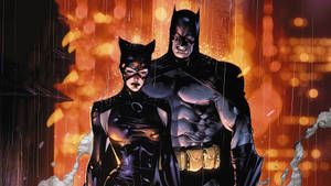 Dc Superhero Couple Batman And Catwoman Wallpaper