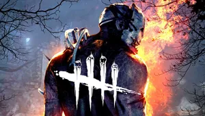Dead By Daylight Logo On Trapper Wallpaper