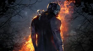 Dead By Daylight The Trapper On Fire Wallpaper