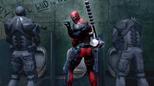 Deadpool - A Band Of Mercenaries With Superpowers Wallpaper