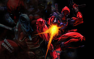 Deadpool Shooting Wallpaper