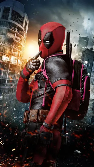 Deadpool pink backpack deals