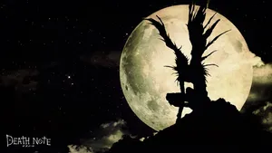 Death Note Ryuk Moon Background Wallpaper