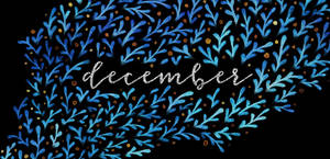 December Chalk Art Wallpaper