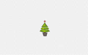 December Desktop With A Minimalist Christmas Theme Wallpaper