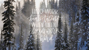 December Winter Quotes Wallpaper