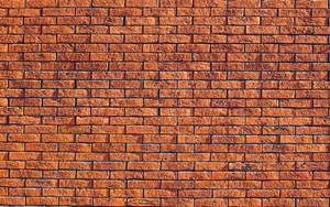 Deep Orange Brick Texture Wallpaper