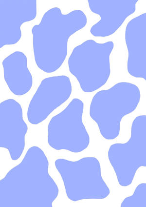 Deep Periwinkle Cow Pattern Wallpaper