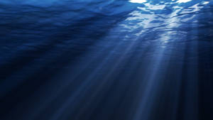 Deep Plain Blue Ocean Wallpaper