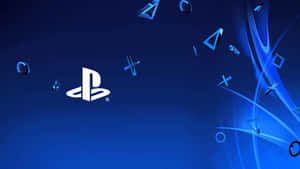 Default Cool Ps4 With Floating Controller Icons Wallpaper