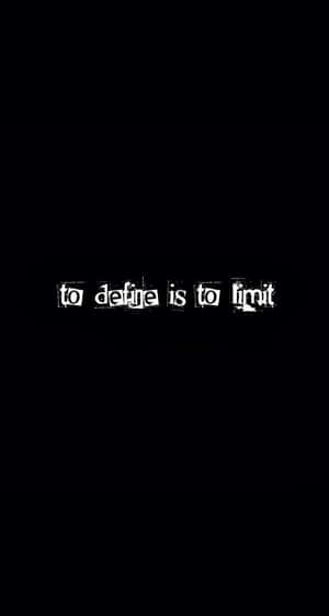 Define Limit Philosophical Quote Wallpaper