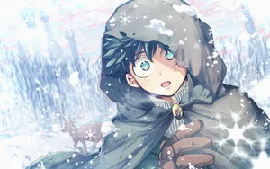 Deku Winter Outfit Wallpaper