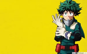 Deku Yellow Fan Art Wallpaper