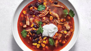 Delectable Slow-cooked Black Bean Soup Wallpaper