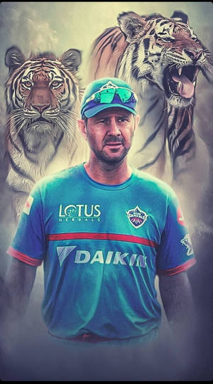 Delhi Capitals Ricky Ponting Wallpaper