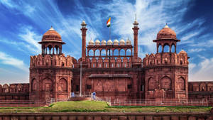 Delhi Red Fort Facade Wallpaper