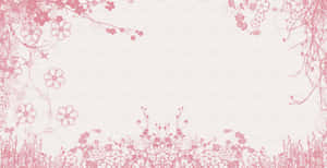Delicate Floral Allure In Pink Pastel Wallpaper