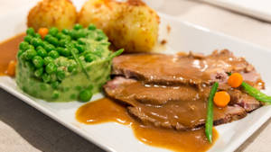 Delicious German Sauerbraten Dish Wallpaper