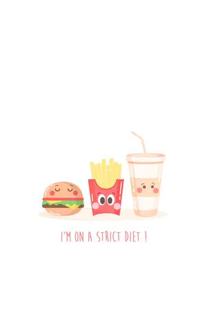 Delightful Artistic Representation Of Delectable Food On Iphone Background Wallpaper