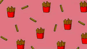 Delightful Golden French Fries Wallpaper