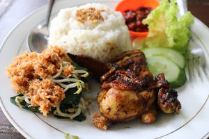 Delightful Malaysian Food Nasi Lemak Wallpaper