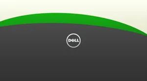 Dell 4k Gray And Green Wallpaper