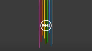 Dell 4k Logo On Grey Wallpaper
