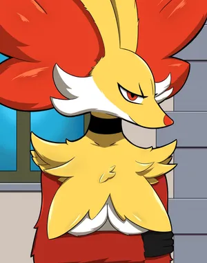 Delphox Pokemon Portrait Wallpaper