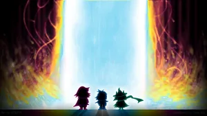 Deltarune Colorful Light Fire Wallpaper