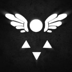 Deltarune Symbol On Concrete Wallpaper