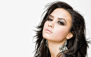 Demi Lovato In White Wallpaper