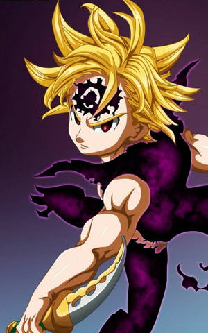 Demon Form Meliodas Holding Lostvayne Wallpaper
