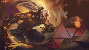 Demon Slayer Attacking Paladin Wallpaper
