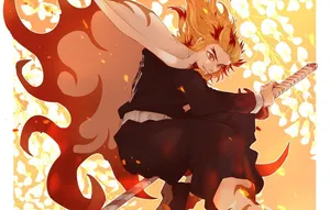 Demon Slayer Fire Hashira Rengoku Wallpaper