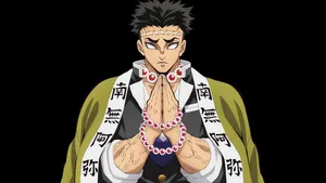 Demon Slayer Gyomei Himejima Prayer Wallpaper