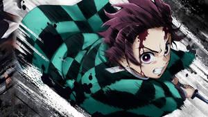 Demon Slayer Tanjiro Blurry Wallpaper