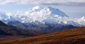 Denali With Clouds Wallpaper
