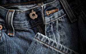 Denim Jeans Apple Logo Button Wallpaper
