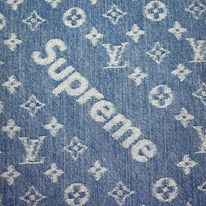 Denim Supreme Louis Vuitton Fabric Wallpaper