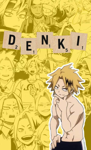 Denki - A Poster With A Picture Of A Character Wallpaper