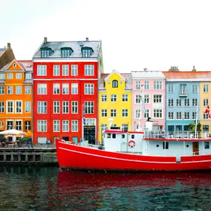 Denmark Colorful Nyhavn Wallpaper