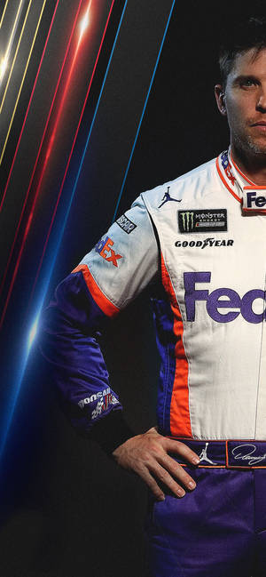 Denny Hamlin Hand On Hip Suit Wallpaper