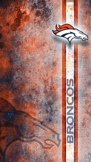 Denver Broncos Line Logo Iphone Wallpaper