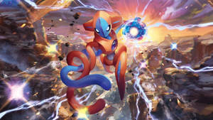 Deoxys Attacking Wallpaper
