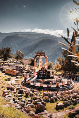 Dephi Athena Temple Hd Phone Wallpaper