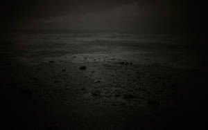 Depressing Beach Night Time Wallpaper