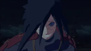 Derange-looking Resurrected Madara Uchiha Wallpaper